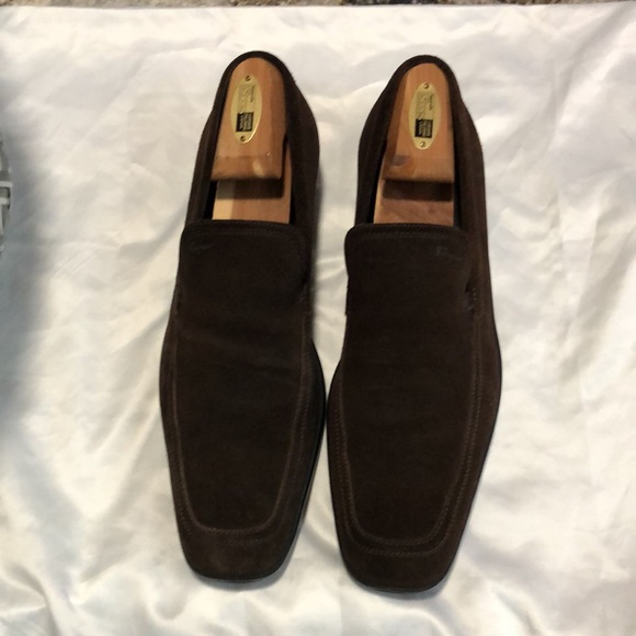 Salvatore Ferragamo brown suede men shoes main image 7